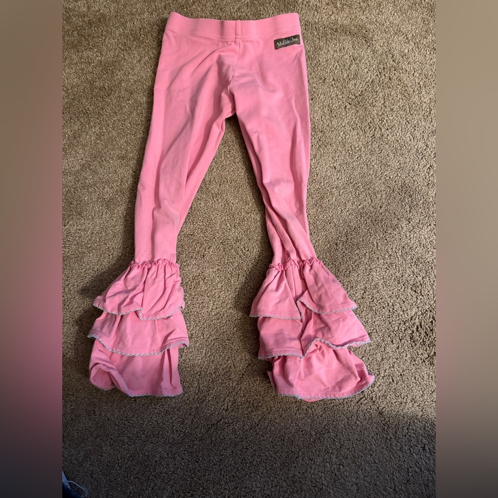 Matilda Jane Pink Benny’s with Blue Ruffles Size 6